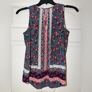 DR2 Multicolor Floral Sleeveless Blouse